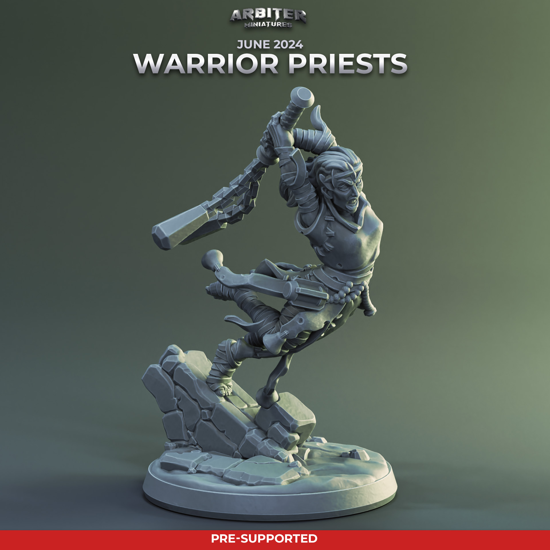 Pre-supported Warrior Priest Female 02